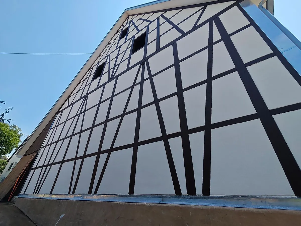 Fachwerkhaus, Gefachputz, Fachwerk, Gefachputz