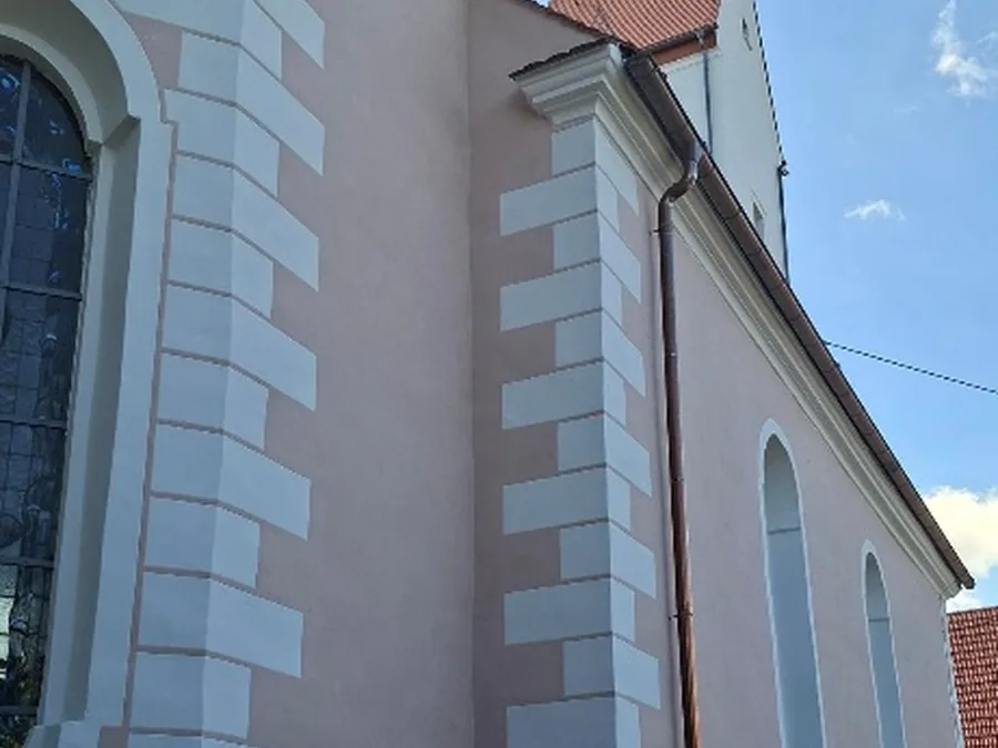 Pfarrkirche St. Nikolaus, Pfronstetten, Fassadensanierung, Denkmal